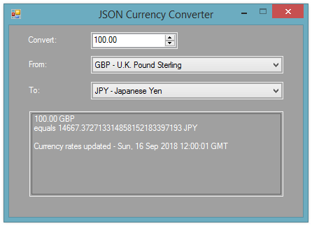 Json Currency Converter